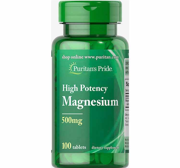 Puritan Pride Magnesium 500mg 100tabs image 0
