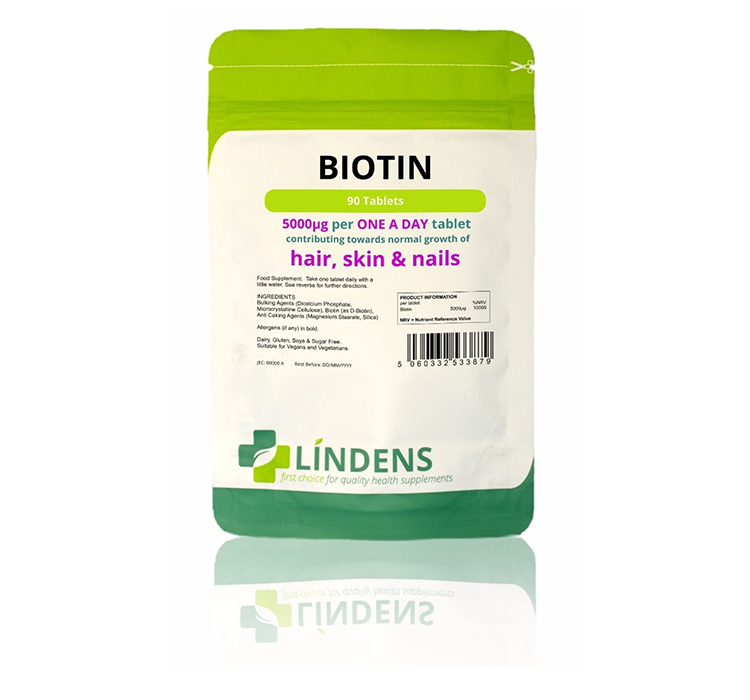 Biotin 5000ug Tablets image 0