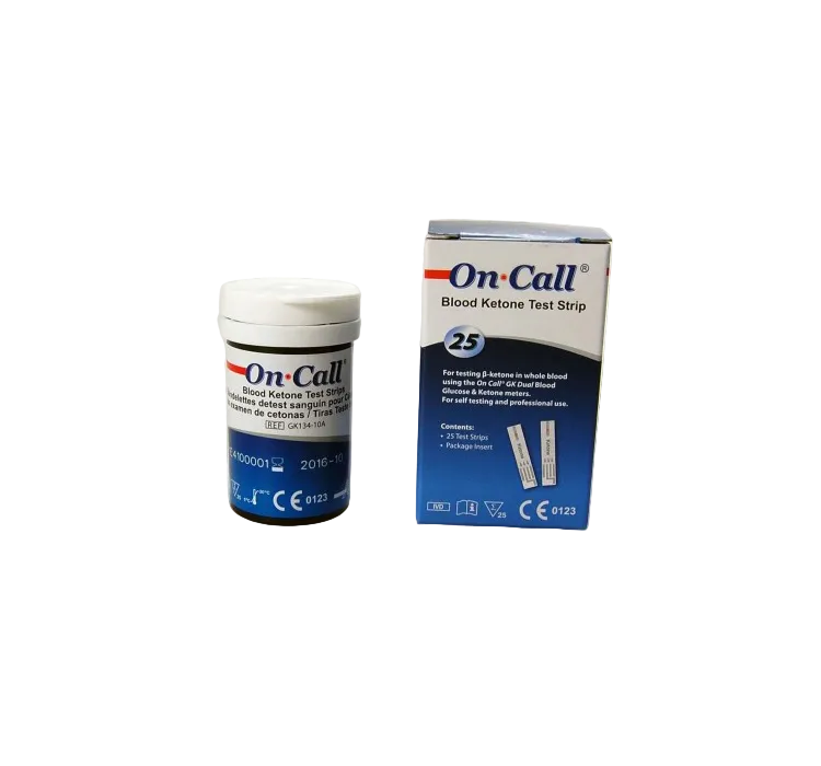 25 Blood Ketone Test Strips for the On call Ketone Meter Monitor image 1