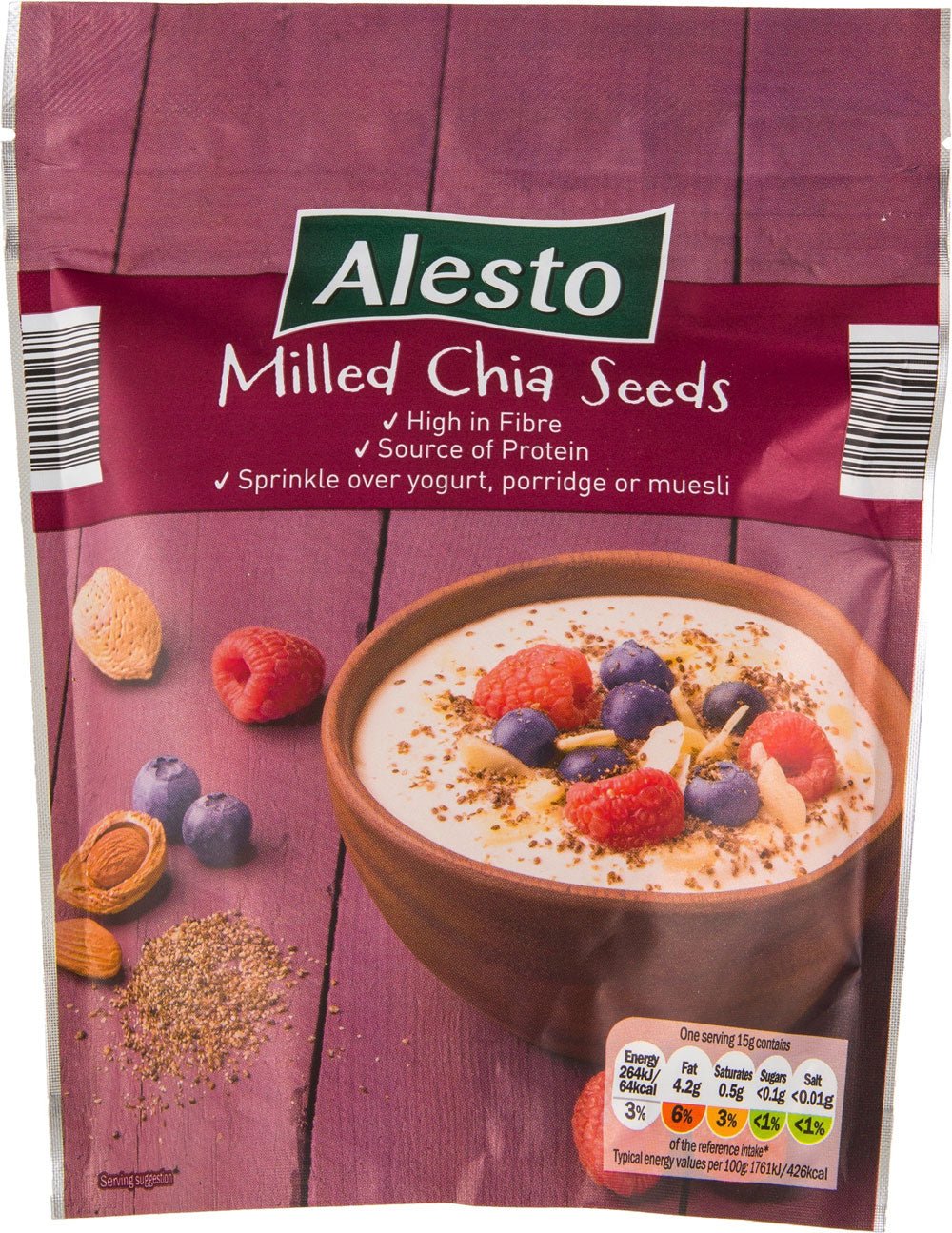 Alesto Milled Chia Seeds 200gm - Keto Pakistan