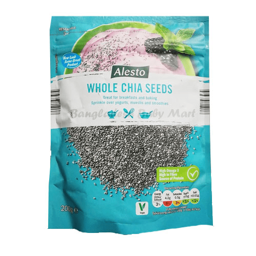 Alesto Whole Chia Seeds 200g - Keto Pakistan