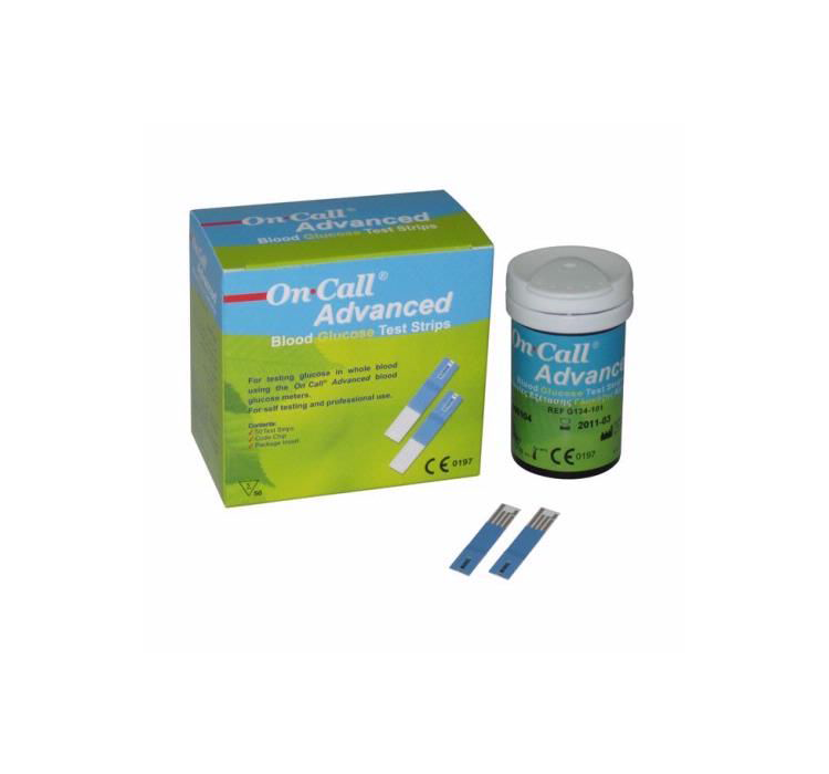 On Call Advanced Blood Glucose 50 Test Strips image 0