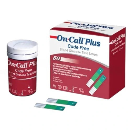 On Call Plus Code Free Blood Glucose Test Strips