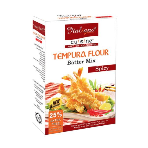 Italaino Tempura Flour Spicy 200gm - Keto Pakistan