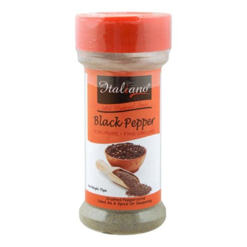 Italiano Black Pepper 75gm - Keto Pakistan