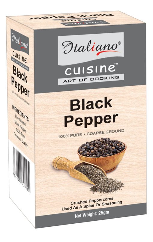 Italiano Black Pepper Box 25gm - Keto Pakistan