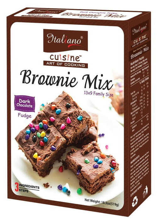 Italiano Brownies Dark Chocolate Fudge 519gm - Keto Pakistan