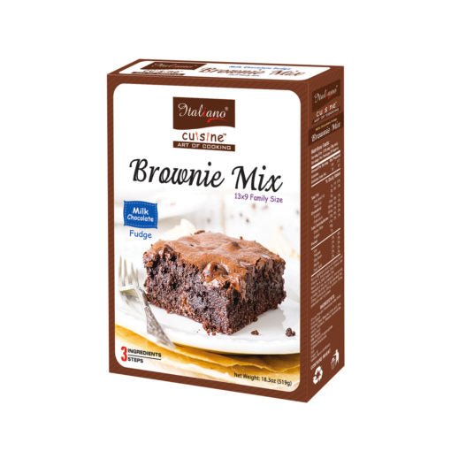 Italiano Brownies Milk Chocolate Fudge 519gm (New Arrival) - Keto Pakistan