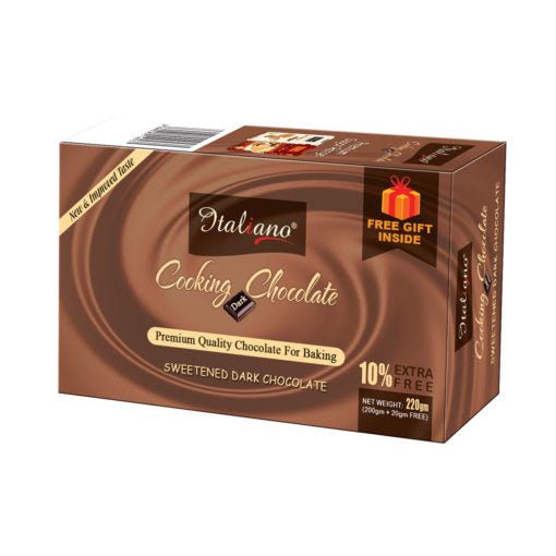 Italiano Cooking Chocolate Dark 200gm - Keto Pakistan