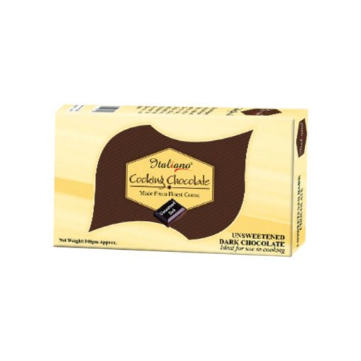 Italiano Cooking Chocolate Unsweetened 100gm - Keto Pakistan