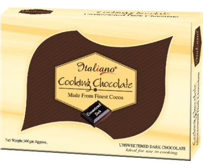 Italiano Cooking Unsweetened Dark Chocolate 300gm - Keto Pakistan
