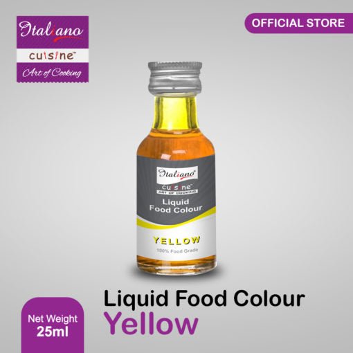 Italiano Food Color Liquid 25 ml Yellow - Keto Pakistan