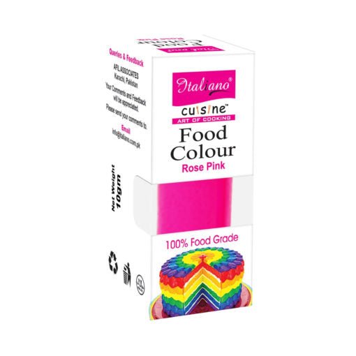 Italiano Food Colour Rose Pink 10gm approx - Keto Pakistan