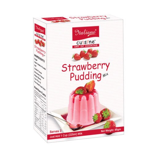 Italiano Pudding Mix Strawberry 85gm - Keto Pakistan