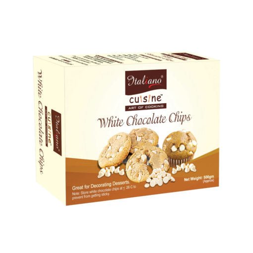 Italiano White Chocolate Chip Box 500 gm - Keto Pakistan