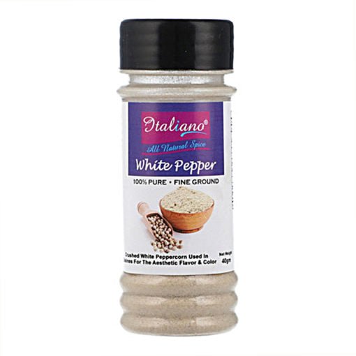 Italiano White Pepper Powder 40gm - Keto Pakistan