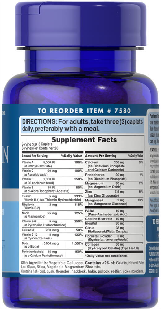 Puritan's Pride Hair, Skin & Nails Formula - Keto Pakistan