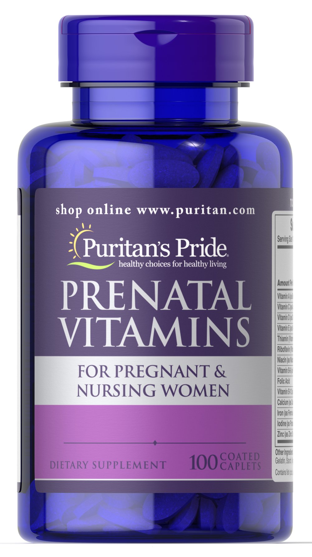 Puritan's pride prenatal vitamins 100 caplets - Keto Pakistan
