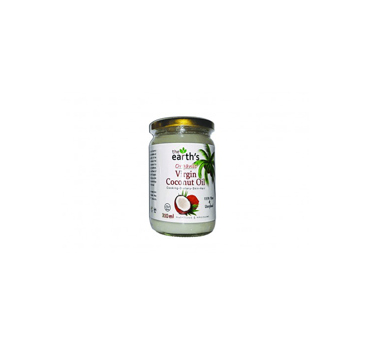 The Earth Organic Virgin Coconut Oil 320ml - Keto Pakistan