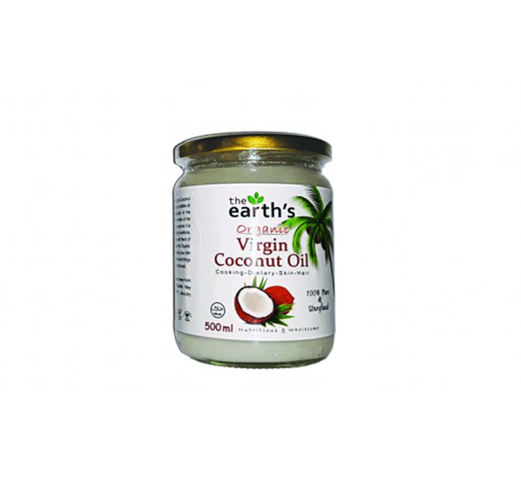 The Earth Organic Virgin Coconut Oil 500ml - Keto Pakistan