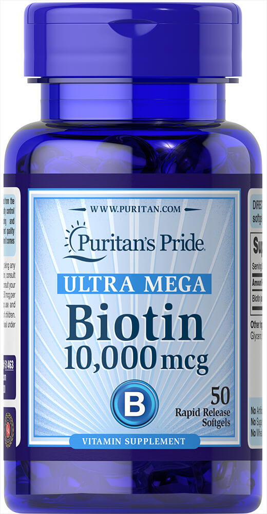 Puritan’s Pride Biotin 10,000 MCG 50 Caps