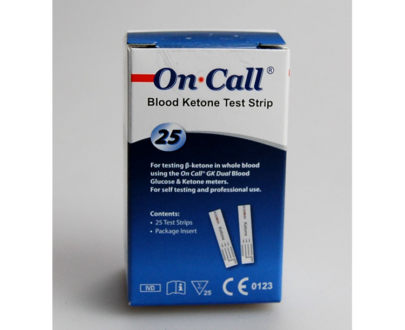 25 Blood Ketone Test Strips