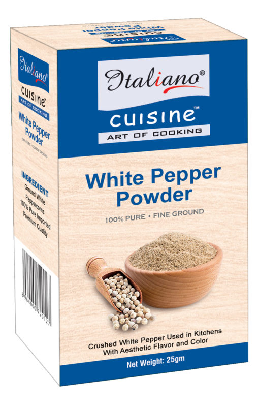 Italiano White Pepper Powder Box 25gm